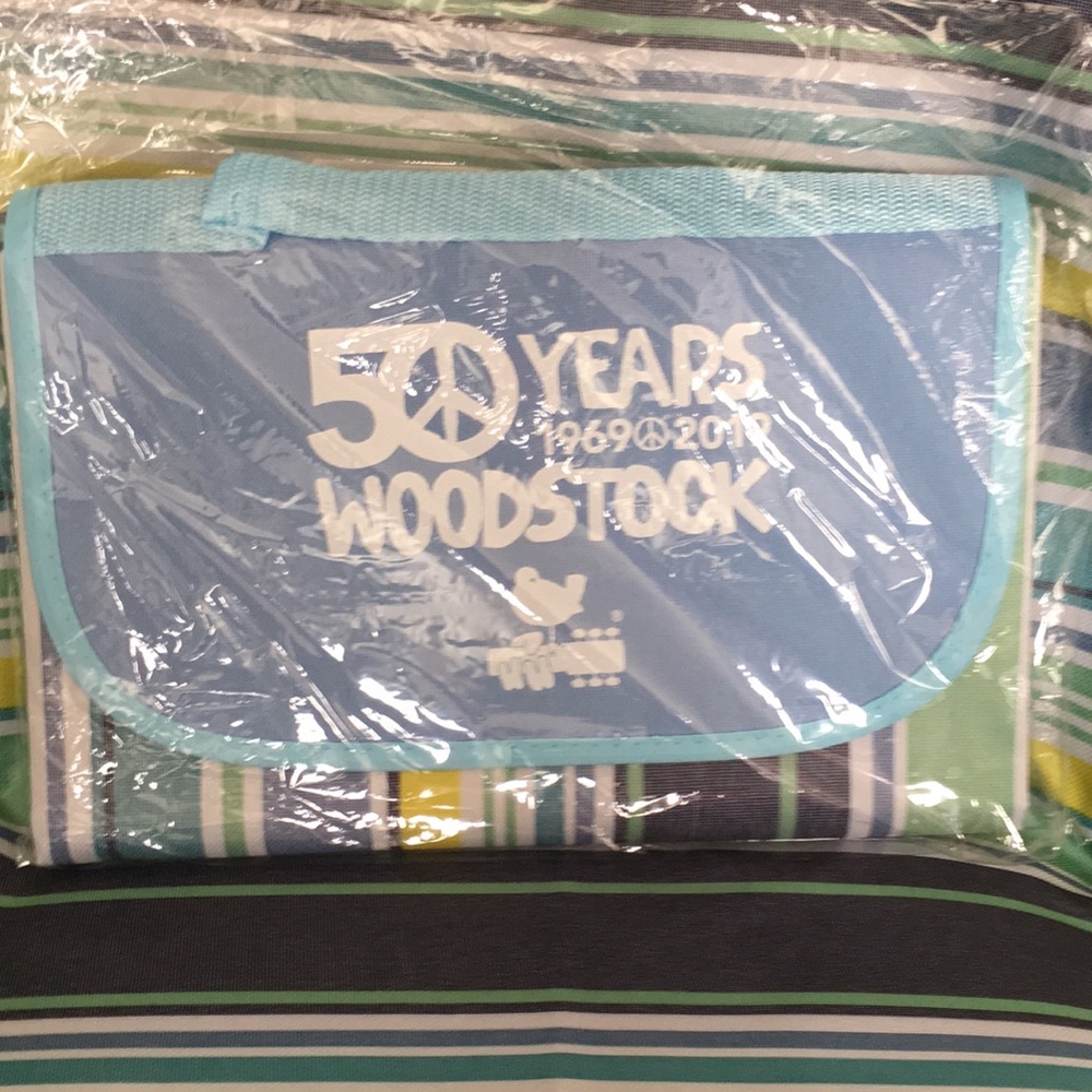 Brand new Woodstock canvas picnic table blanket!